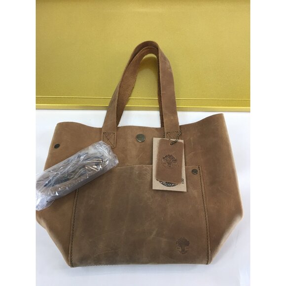 Oak River Tote Shoulder Bag Leather Brown with Detachable Strap - NWT - Picture 16 of 16